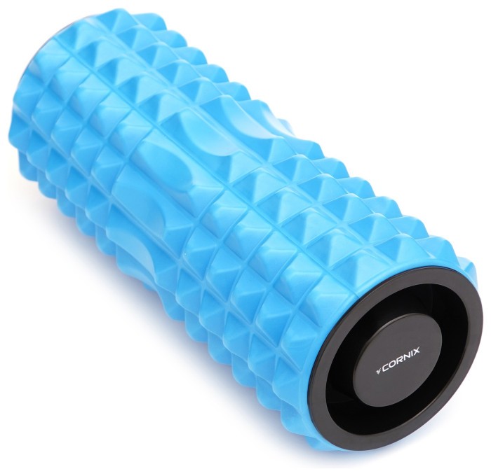 Масажний ролик Cornix EVA 33 x 12.5 см (валик, роллер) XR-0340 Blue