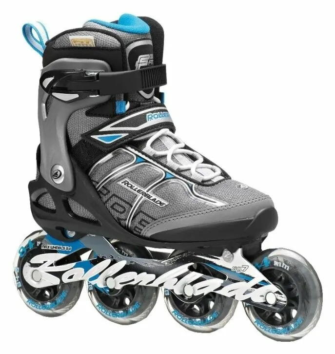 Ролики Rollerblade MACROBLADE 84 ALU W Black Light Blue (37)