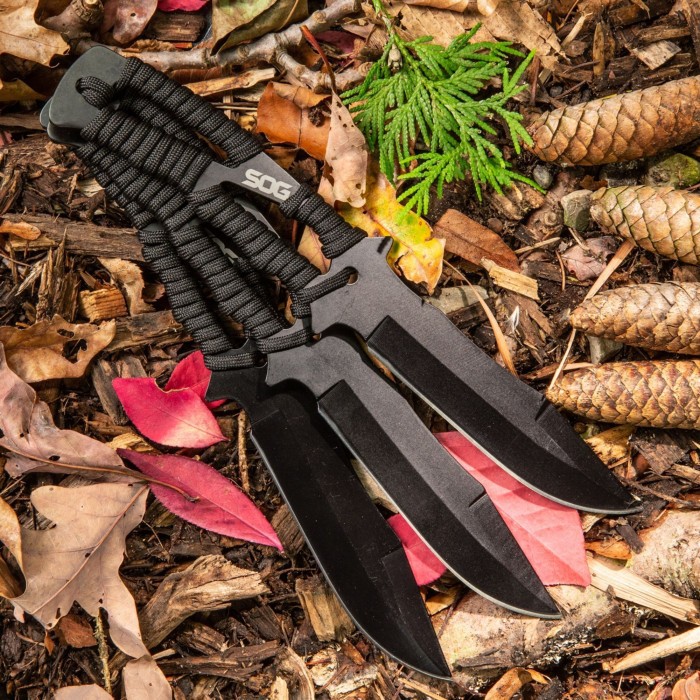 Набір ножів SOG Throwing Knives, Paracord Wrapped Sheath
