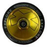 Колесо для трюкового самокату Explore 120 литий диск дюраль abec -9 Золото, укр