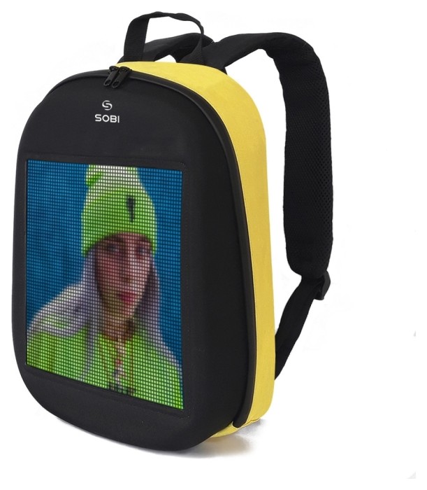 Рюкзак Sobi Pixel SB9702 Yellow з LED екраном