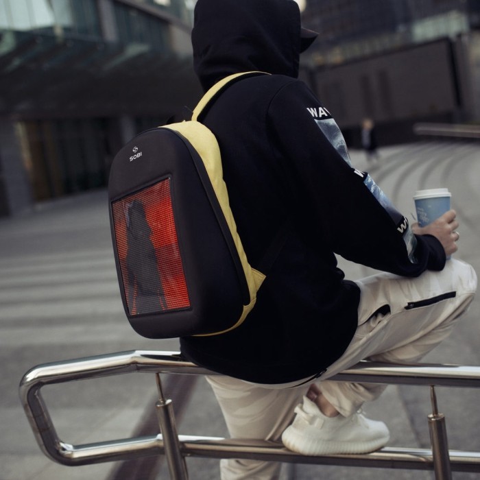 Рюкзак Sobi Pixel SB9702 Yellow з LED екраном