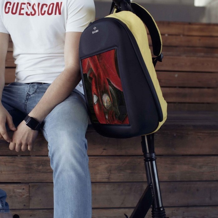 Рюкзак Sobi Pixel SB9702 Yellow з LED екраном
