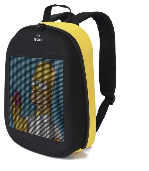 Рюкзак Sobi Pixel SB9702 Yellow с LED экраном