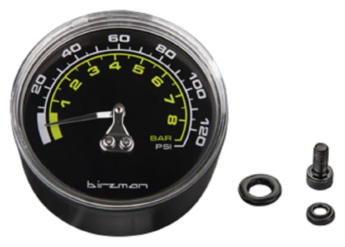 Манометр Birzman 120psi Maha Push & Twist MTB