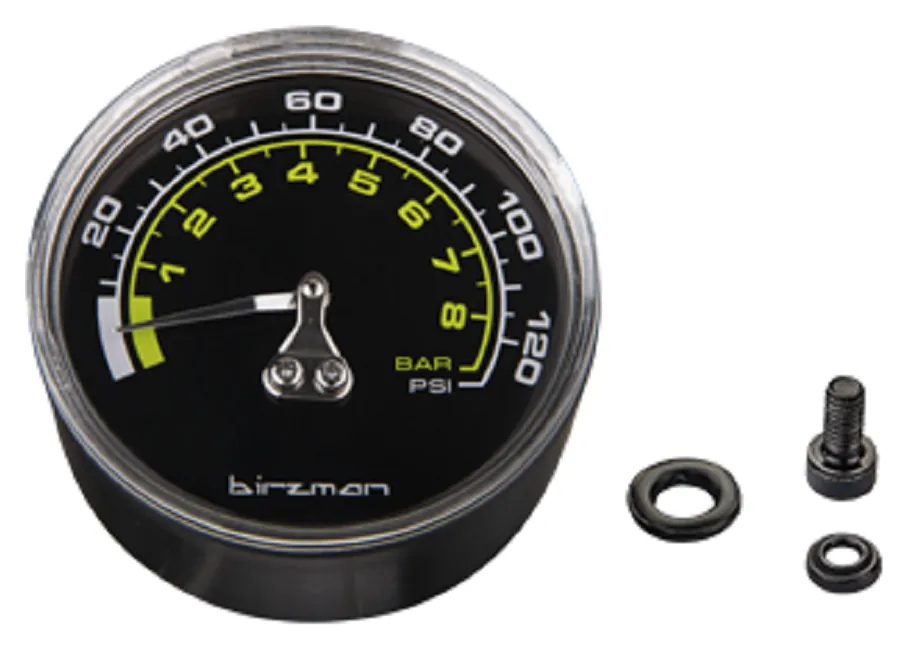 Манометр Birzman 120psi Maha Push & Twist MTB (SPT_BM17-AL-GAUGE120)
