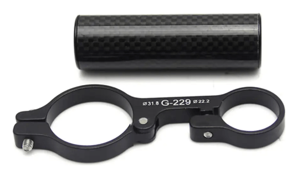 Расширитель руля GUB 229 карбоновый 70 мм, черный, расширитель руля GUB 229 карбоновый 70 мм