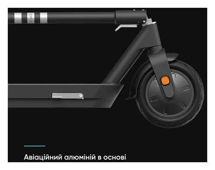 Електросамокат OKAI ES30-NEON PRO Black 10", 350(700)W, 14.7Ah, 80km, 25km\h, 25%, NFC, App, 21kg