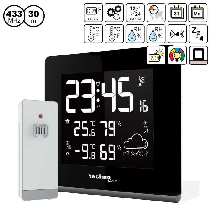 Метеостанция Technoline WS9065 Black (WS9065)