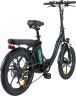 Електровелосипед Hitway BK6S (350 Вт, 11,2 А/год, 36 В, 25 км/год), колеса 20", чорний, укр Фото - 1