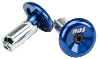 Баренды ODI Aluminum End Plugs w/Lasered Logo BLUE