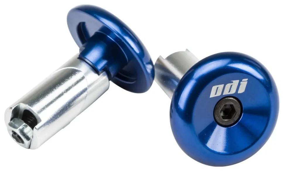 Баренди ODI Aluminum End Plugs w/Lasered Logo BLUE (OBOD_L71APU)