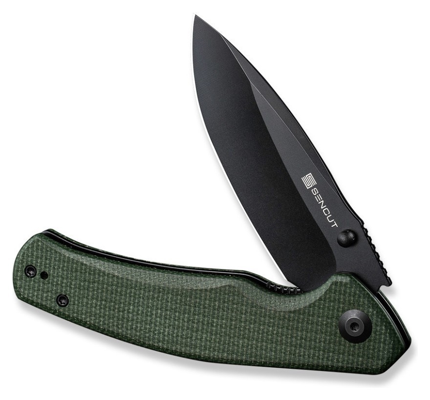 Ніж складаний туристичний Sencut Slashkin, (8.8 см) D2 / Micarta зелений