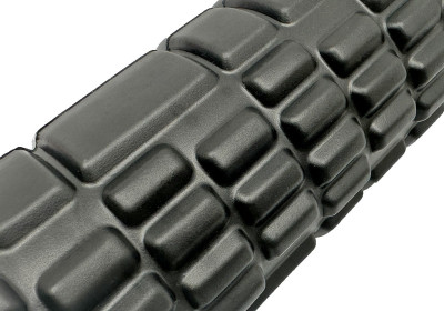 Массажный роллер EasyFit Solid Grid Roller Mini 30 см черный