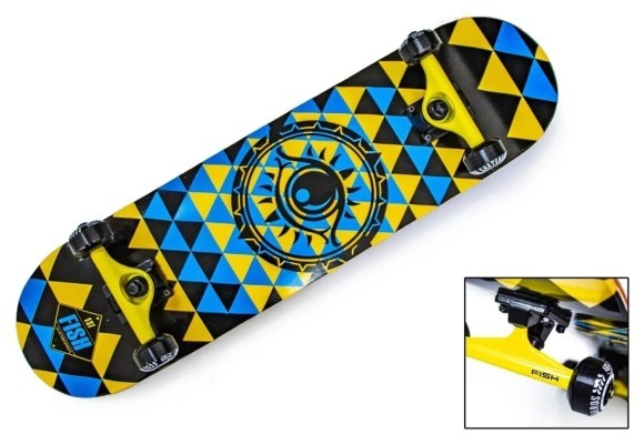 Скейт Fish Original Tri, укр