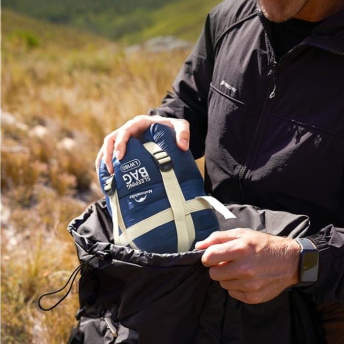 Спальный мешок Naturehike LW180 CNK2550WS026 Sunny Day PL01, (14°C) XL синий