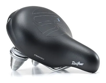Седло Selle Royal Premium DRIFTER, Royalgel, обивка Strengtex, 270х245мм, 1160г, хромированные рейлы и пружины, unisex, черное