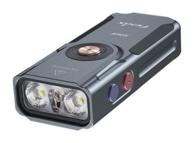 Ліхтар наключний Fenix E06R сірий, укр, укр