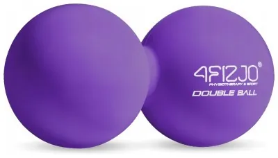 Масажний м'яч подвійний 4FIZJO Lacrosse Double Ball 6.5 x 13.5 см Purple (P-5907739314338)