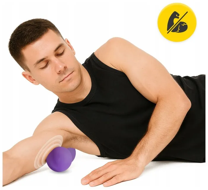 Масажний м'яч подвійний 4FIZJO Lacrosse Double Ball 6.5 x 13.5 см Purple (P-5907739314338)