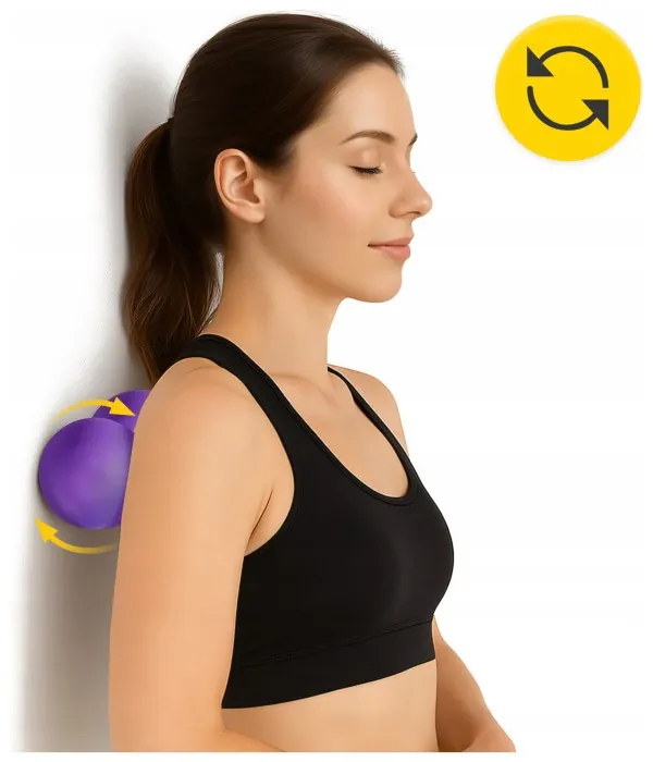 Масажний м'яч подвійний 4FIZJO Lacrosse Double Ball 6.5 x 13.5 см Purple (P-5907739314338)