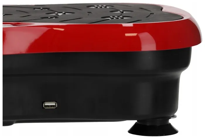 Виброплатформа для тренировок 4FIZJO Ultra+ с пультом и эспандерами Black/Red (P-5905973401531)
