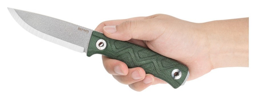 Нож с чехлом SRM 702T-MP, темно-зеленый