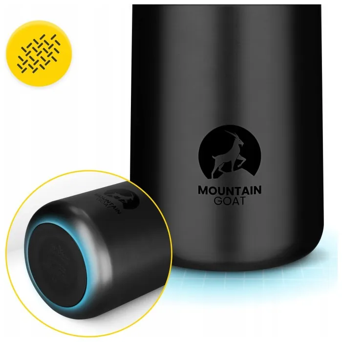 Термос для їжі Mountain Goat 0.72 л з ложкою Black (P-5905973406956)