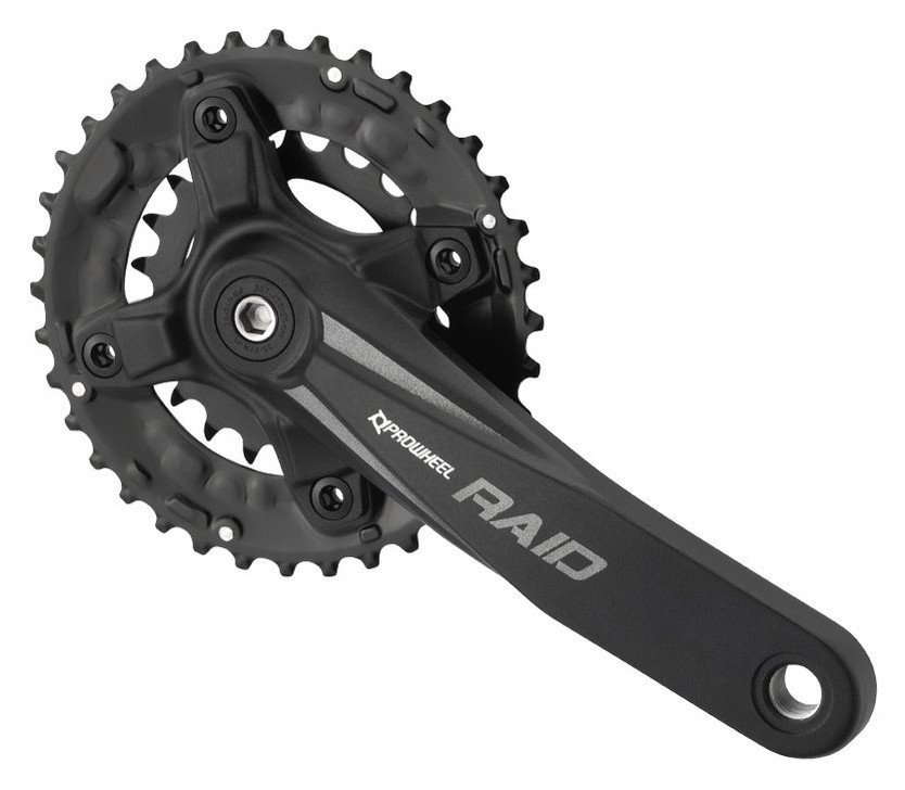 Шатуні велосипедні (комплект) Pro Wheel RAID-501 36-22T 175мм Black (CK0745), укр, укр