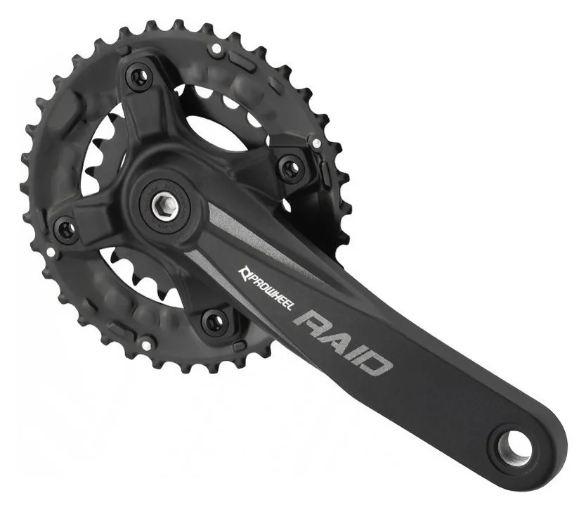 Шатуні велосипедні (комплект) Pro Wheel RAID-501 36-22T 175мм Black (CK0745) (Чорний)