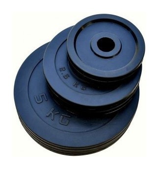 Штанга с резиновыми дисками RN-Sport W-образная 50 кг