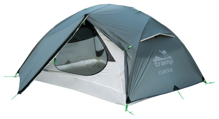 Намет Tramp Cloud 2 Si світло-сірий, укр, укр