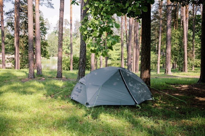 Намет Tramp Cloud 2 Si світло-сірий, укр, укр