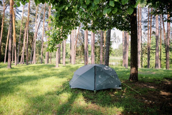 Намет Tramp Cloud 2 Si світло-сірий, укр, укр