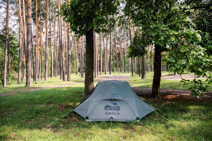 Намет Tramp Cloud 2 Si світло-сірий, укр, укр