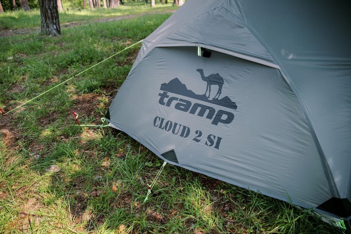 Намет Tramp Cloud 2 Si світло-сірий, укр, укр