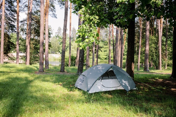 Намет Tramp Cloud 2 Si світло-сірий, укр, укр
