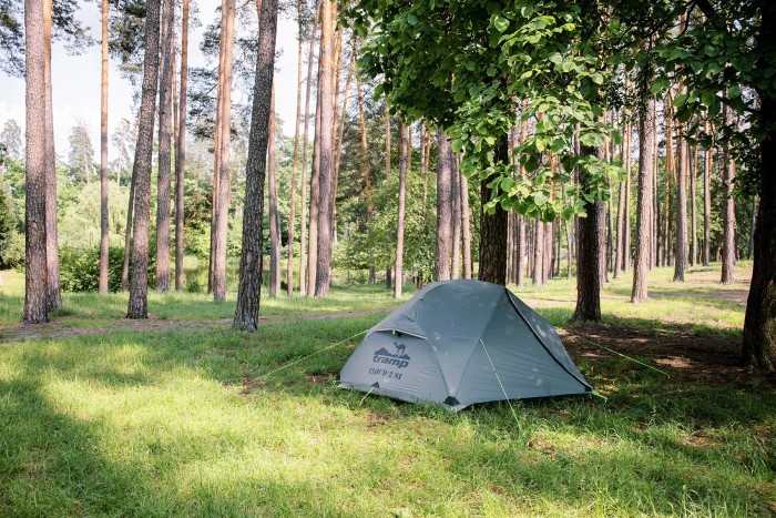 Намет Tramp Cloud 2 Si світло-сірий, укр, укр