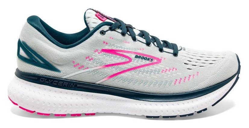 Кроссовки женские Brooks GLYCERIN 19 W 36.5 (6.0US) 110 Ice flow/navy/pink (1203431B110)