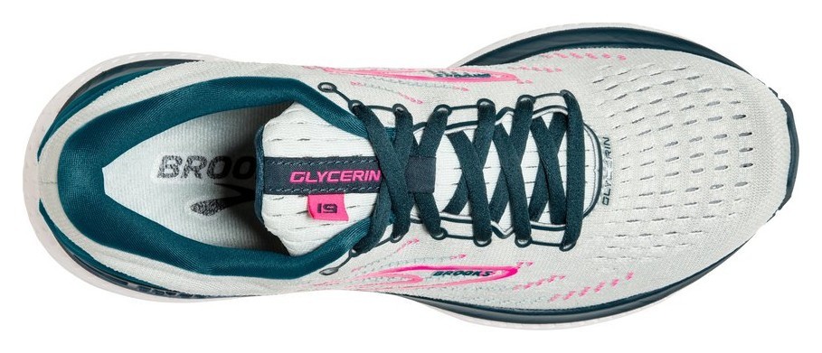 Кроссовки женские Brooks GLYCERIN 19 W 36.5 (6.0US) 110 Ice flow/navy/pink (1203431B110)