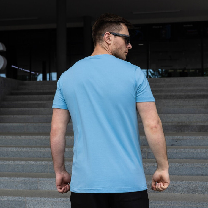 Мужская футболка голубая Pobedov Peremoga