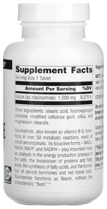 Niacinamide B-3 1500 mg - 100 tabs