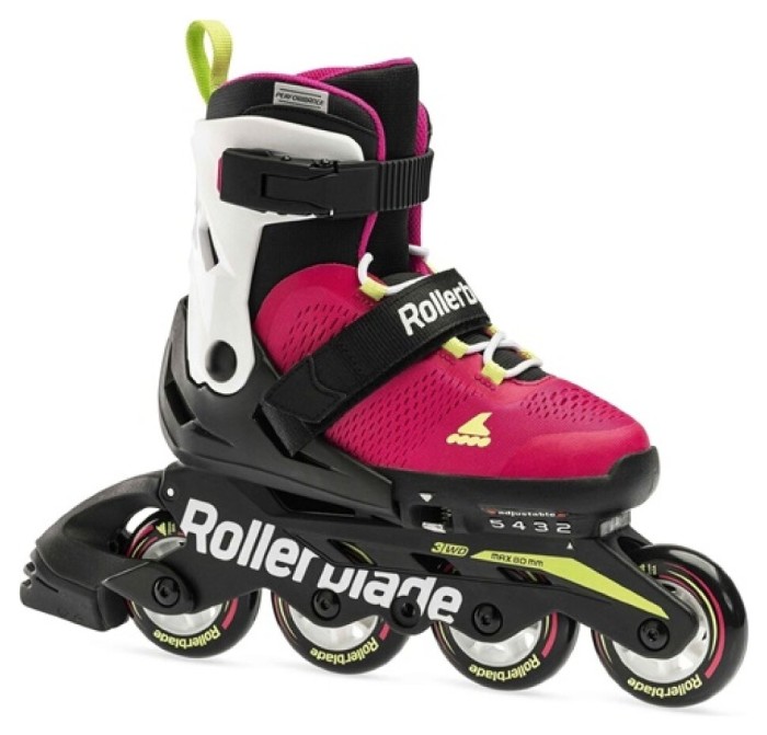 Комплект роликові ковзани Rollerblade Microblade G Maxx Pink + захист