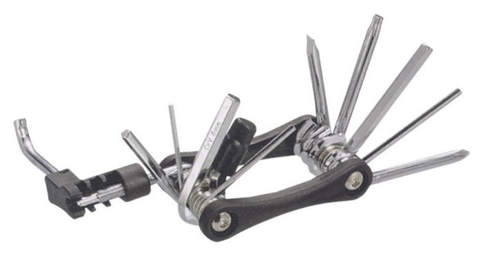 Мультитул складний для велосипеда Cycledesign MULTI V.2 Black/Nickel (CDTO0016) V, укр, укр