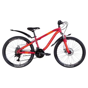 Велосипед 24&quot; Discovery FLINT AM DD 2022 (красный (м)) 