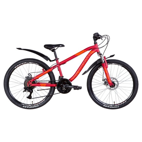 Велосипед 24" Discovery FLINT AM DD 2022 (червоний (м))