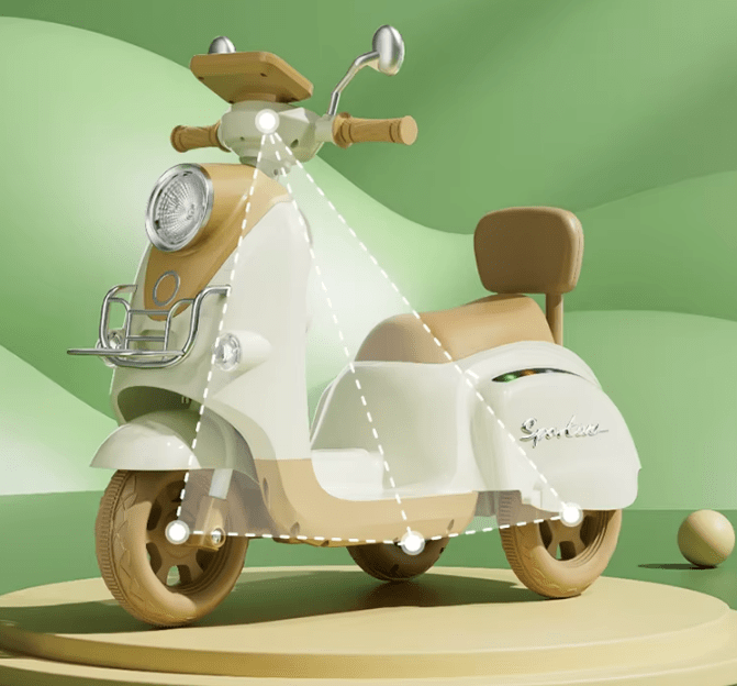 Дитячий Maraton Електроскутер із причепом 9688,, укр, укр