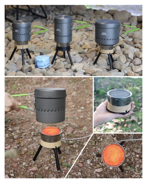 Набір туристичного посуду (каструля + сковорідка) BRS-TS19B, 1,7л, алюміній