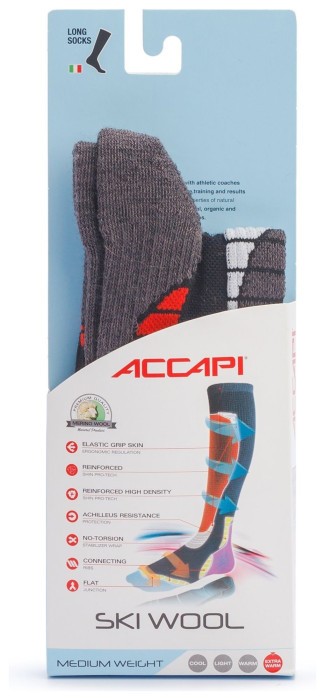 Термошкарпетки Accapi Ski Wool, Black, р. 42-44