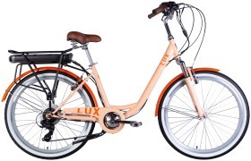 Велосипед з електроприводом 26&quot; ST Dorozhnik eLUX Vbr FR рама-17&quot; 36B 12.5А*г 500Вт пудровий PANTONE 162 C 2025
